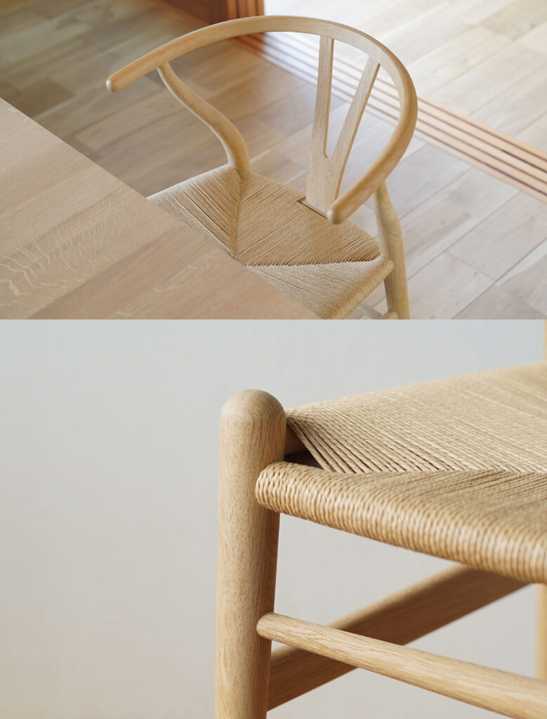 使い込むほどに飴色に、優しい深みへ変化していくYチェアオークソープ